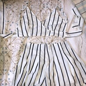 2 piece top and shorts